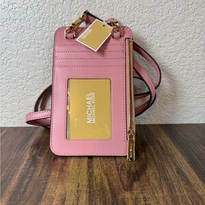 Michael Kors Pink Lanyard Card Case